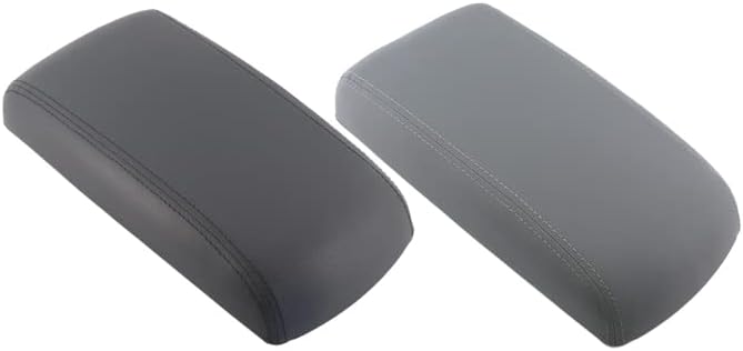 Black Center Console Armrest Cushion Cover Lid Compatible with Chevrolet Impala 2006-2014 Car Armrest Cover, Gray