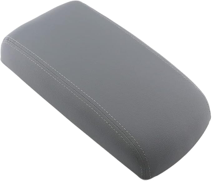 Black Center Console Armrest Cushion Cover Lid Compatible with Chevrolet Impala 2006-2014 Car Armrest Cover, Gray