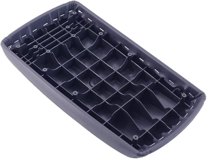 Black Center Console Armrest Cushion Cover Lid Compatible with Chevrolet Impala 2006-2014 Car Armrest Cover, Gray