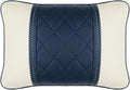 Luxury NAPPA Headrest Compatible For Mercedes Maybach S-Class Leather Lumbar Pillows Car Neck Travel Seat Cushion Support Car Accessories(Beige blue)