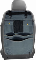 BEATUNEE Car Seat Back Organizer with Multiple Pockets and Hooks (grey)