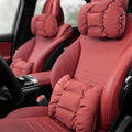 Neck Pillow Automotive Seat Cushions for Mercedes Benz GLS/AMG X167 X166 SUV 2015-2025, Relieving Neck Stiffness Sciatica Relief Car Headrest Lumbar Pillow,Red