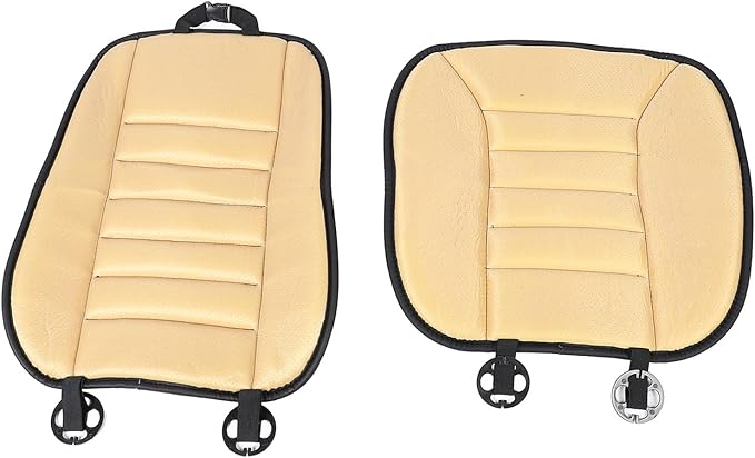 Ejoyous Car Seat Cushion with Back Support Pillow, Memory Foam Driving Seat Cushion and Lumbar Pillow for SUV Trucks Office Chair (Black)