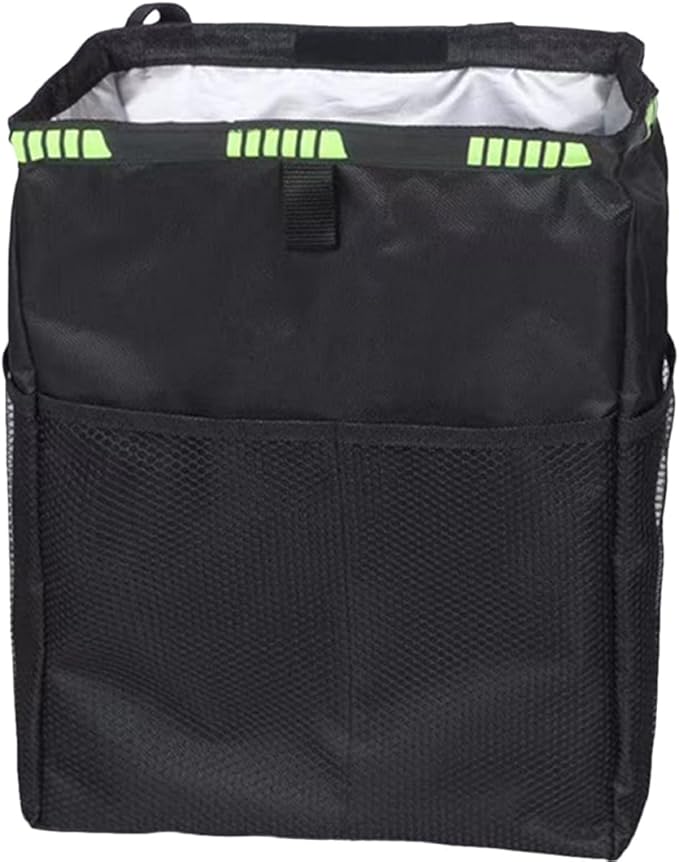 Waterproof Car Seat Back Organizer Large Capacity Hanging Storage Bag with Trash Bin and Cup Holder for Backseat Passenger Car Interior Accessories