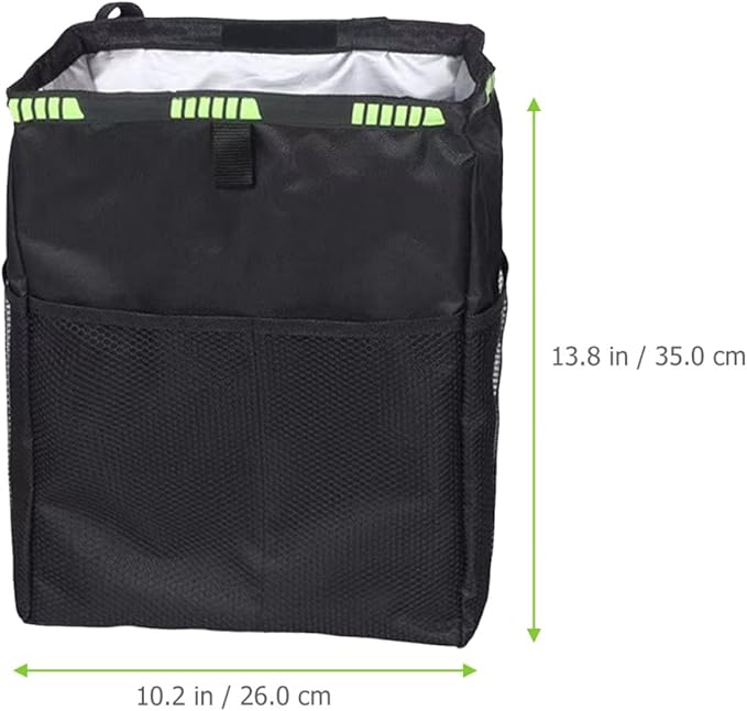 Car Seat Back Organizer Waterproof Large Capacity Hanging Storage Bag Multipurpose Car Trash Can for Backseat Travel Automotive Storage Organizer