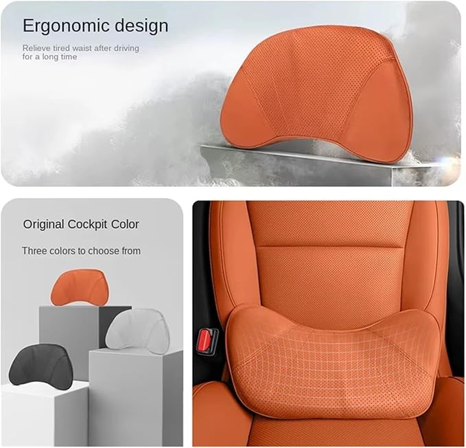 Car Lumbar Support Cushion Compatible For Lixiang L6/l7/l8/l9 Breathable Seat Back Cushion Memory Foam Waist Pillow Interior Accessories(YKH)