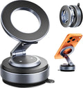 2026 Upgraded Magnetic Phone Holder for Car [Strongest Magnet Power & Premium Aluminum Alloy] 360° Adjustable Car Phone Mount for Magsafe, Cell Phone Holders for iPhone 17 Pro Max 16-12 Series