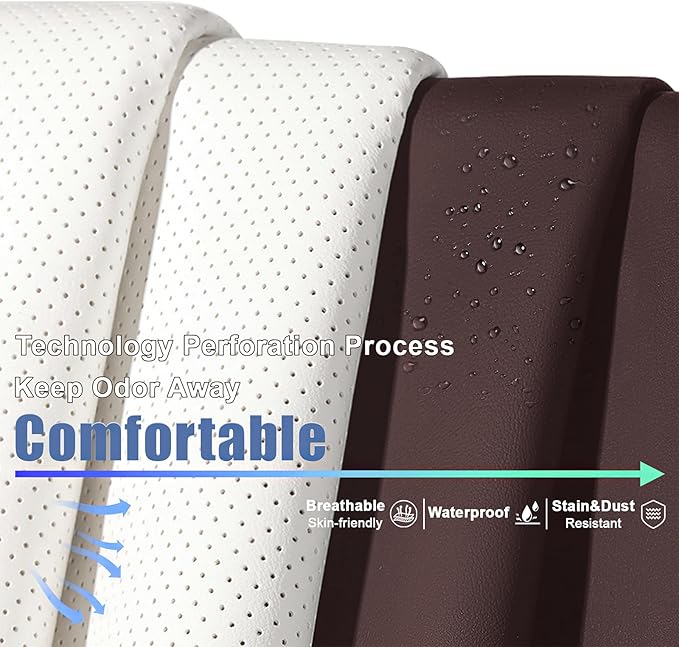 AREKA 2 Seat Covers for Honda Civic 2002-2026 Breathable Car Seat Covers,Anti-Slip Waterproof Car Seat Protectors with Airbag,Automotive Vehicle Cushion with Storage Pockets (Standard,Brown)
