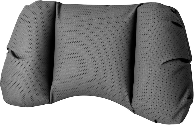 Car Neck Pillow & Lumbar Support for Lincoln Aviator 2020-2024 Ergonomic Breathable Mesh Auto Seat Back Cushion Headrest,Black-Lumbar Support