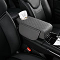 Car Arm Rest Cover Pad for Toyota Camry 2012 2013 2014 2015 2016 2017, Leather Memory Foam Center Console Cushion with 2 Storage Bags and a Tissue Box Universal Car Interior Accessories