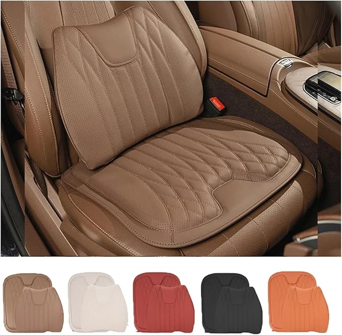 KAnduo M Car Seat Cushion for BMW All Model I3 I4 I8 X1 X2 X3 X4 X5 X5M X6 X7 Z4 Car Lumbar Support Pillow Auto Seat Waist Back Cushion Y (Color : Red A)