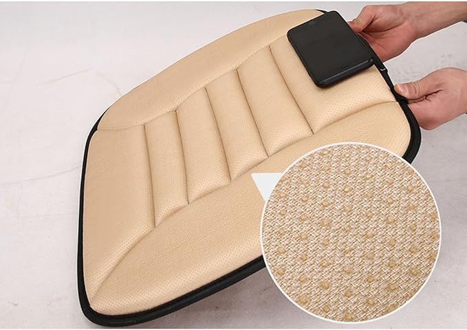Ejoyous Car Seat Cushion with Back Support Pillow, Memory Foam Driving Seat Cushion and Lumbar Pillow for SUV Trucks Office Chair (Orange)