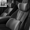 Car Headrest & Lumbar Support Cushion for Citroen DS3 C5 C3 C2 C4 C6, Ergonomic Automotive Seat Neck Pillow Lumbar Backrest Pad Neck Back Pain Relief Detachable Washable, Gray