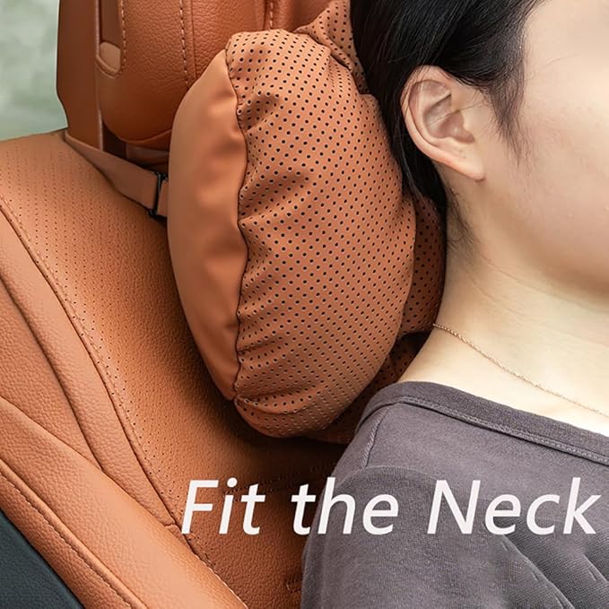 Neck Pillow Automotive Seat Cushions for Mercedes Benz GLS/AMG X167 X166 SUV 2015-2025, Relieving Neck Stiffness Sciatica Relief Car Headrest Lumbar Pillow,Red
