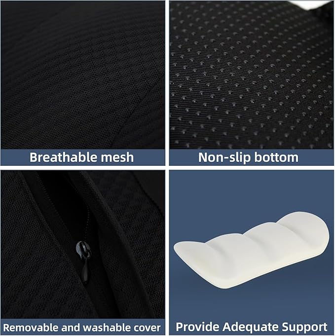 1 Piece Automotive Seat Lumbar Support Pillow for Jeep Grand Cherokee 2011-2026, Driving Lower Back Cushion Ergonomic Orthopedic Posture Rest