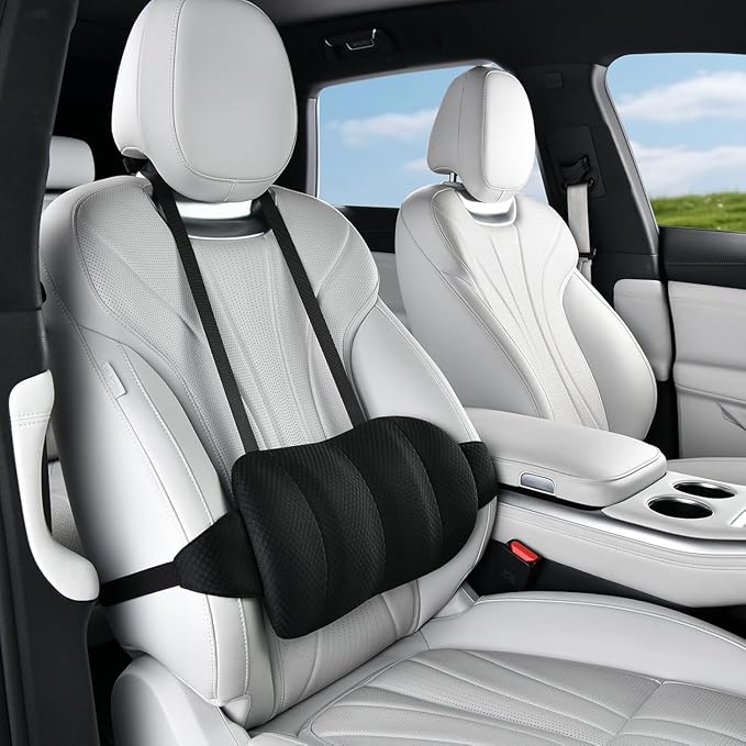 1 Piece Automotive Seat Lumbar Support Pillow for Jeep Grand Cherokee 2011-2026, Driving Lower Back Cushion Ergonomic Orthopedic Posture Rest