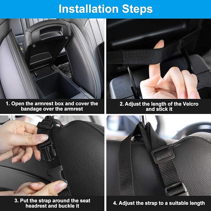Car Handbag Holder, Seat Back Organizer, Barrier of Backseat Pet Kids, Purse Storage & Pocket, Mesh Large Capacity Handbag Holder for Car (Two Extra Space)