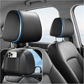 2PCS Multi-Purpose Car Headrest Covers with Pocket Design,Car Headrest Cover for Seat Back Organizer Storing Phone Cards,Universal Leather Head Rest Cover for Interior Decoration