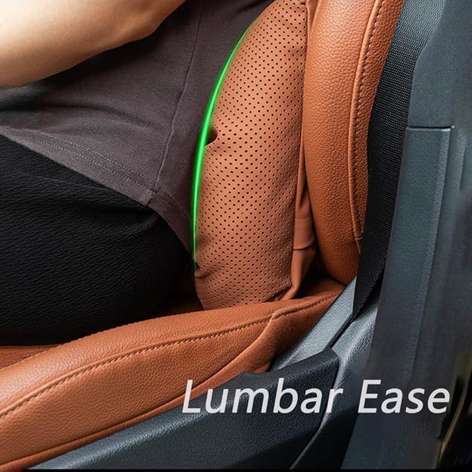 Neck Pillow Automotive Seat Cushions for Mercedes Benz GLS/AMG X167 X166 SUV 2015-2025, Relieving Neck Stiffness Sciatica Relief Car Headrest Lumbar Pillow,White
