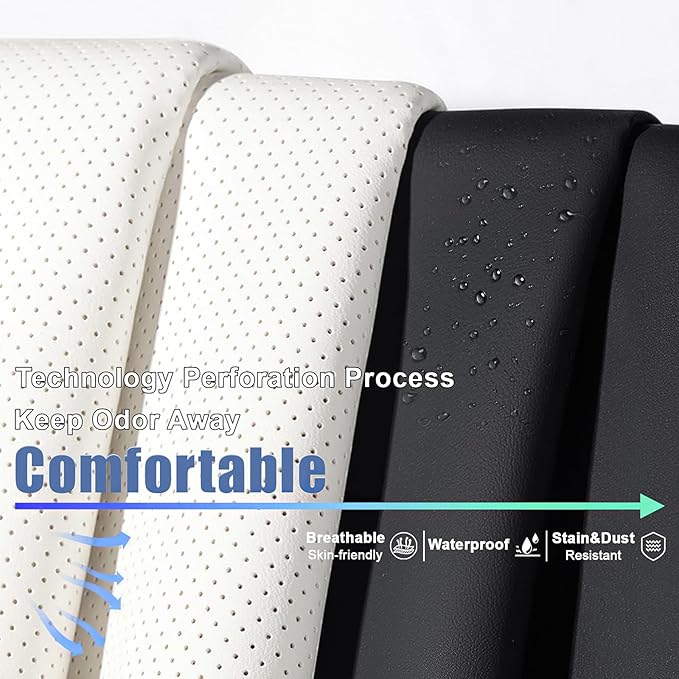 AREKA 2 Seat Covers for Honda Civic 2002-2026 Breathable Car Seat Covers,Anti-Slip Waterproof Car Seat Protectors with Airbag,Automotive Vehicle Cushion with Storage Pockets (Standard,Black)