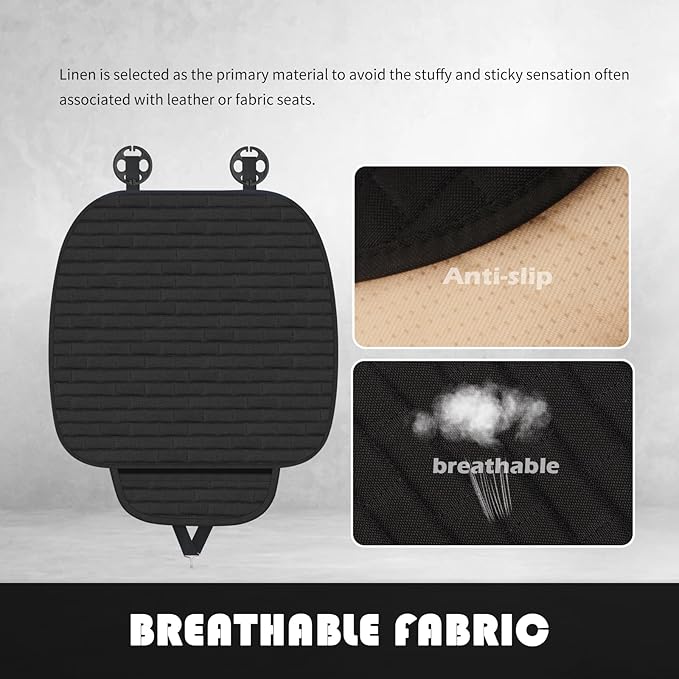 Upgraded Car Seat Covers Front Seats with Storage Bag,Versatile Front Seat Covers for Cars for Protection and Organization,Breathable Bottom Seats Cover for Cars