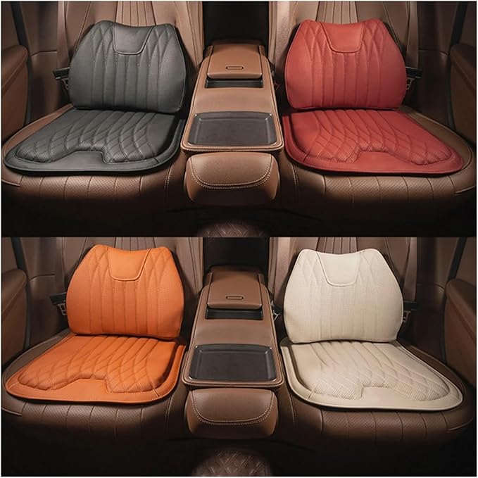 KAnduo M Car Seat Cushion for BMW All Model I3 I4 I8 X1 X2 X3 X4 X5 X5M X6 X7 Z4 Car Lumbar Support Pillow Auto Seat Waist Back Cushion Y (Color : Red A)