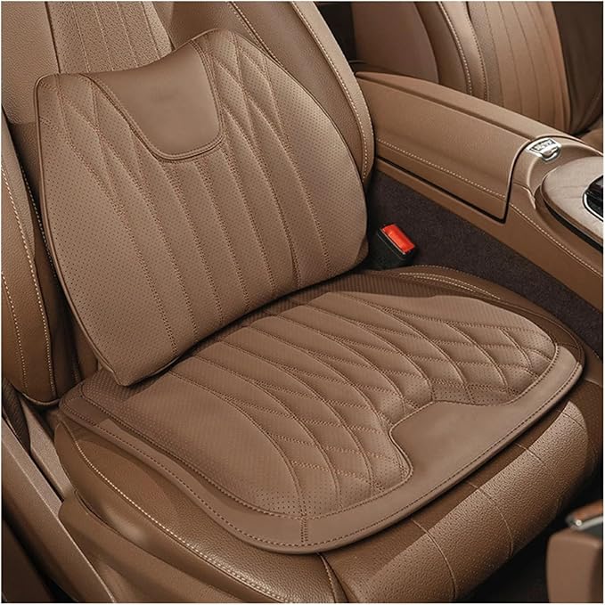 KAnduo M Car Seat Cushion for BMW All Model I3 I4 I8 X1 X2 X3 X4 X5 X5M X6 X7 Z4 Car Lumbar Support Pillow Auto Seat Waist Back Cushion Y (Color : Red B)