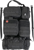 STUFFSTASH Tactical Seat Back Organizer Vehicle Molle Panel Organizer Storage Bags with 5 Detachable Molle Pouches, Extra Long Straps, Universal Car Seat Organizers for Accessories, Fits All Vehicles