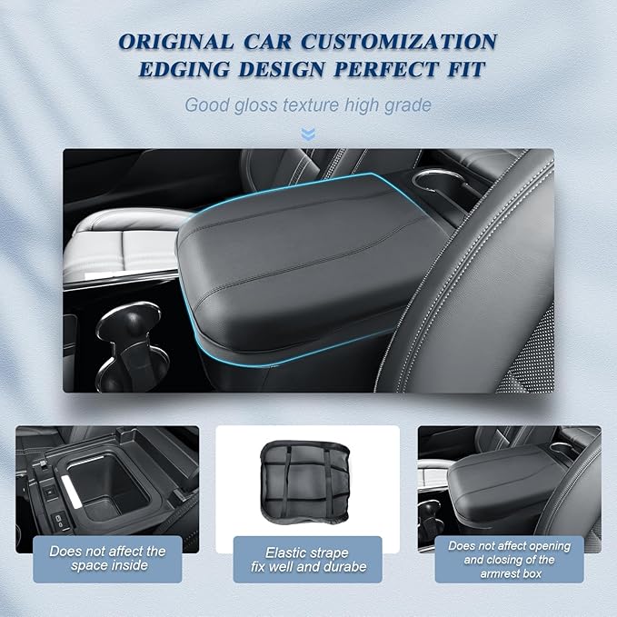 BIBIBO 2025 Chevy Tahoe Center Console Cover for 2025 Chevrolet Tahoe/2025 Suburban Arm Rest Cover 2025 Tahoe/Suburban Interior Accessories 2025 Chevy Tahoe/Suburban Armrest