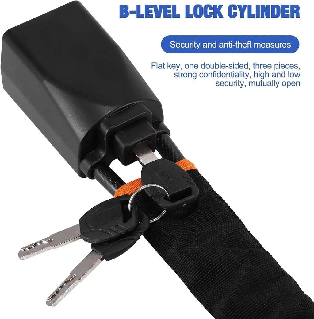 Car Steering Wheel Lock – Universal Anti-Theft Steel Cable Security Device for Cars, SUVs & Trucks