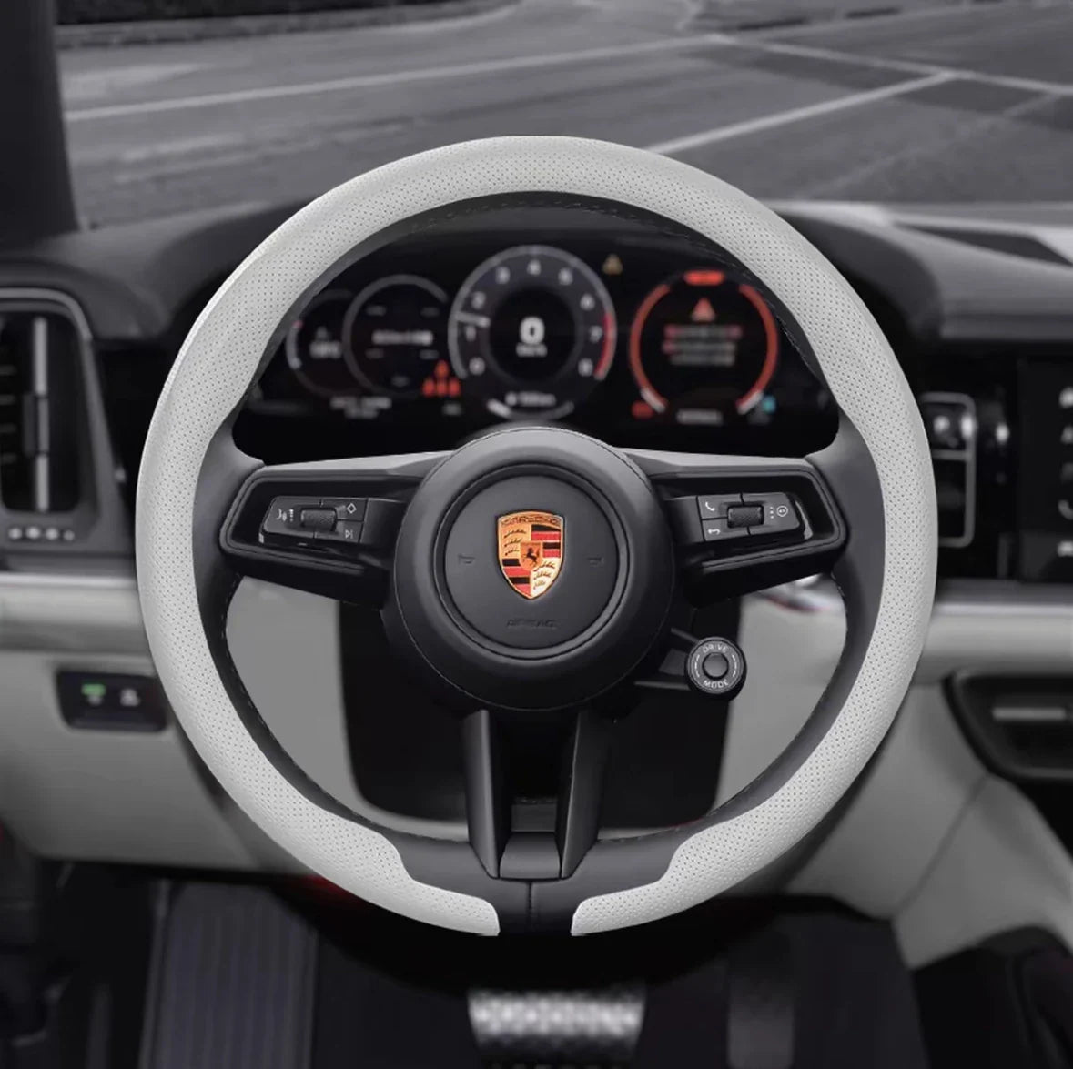 Porsche Nappa Leather Steering Wheel Cover