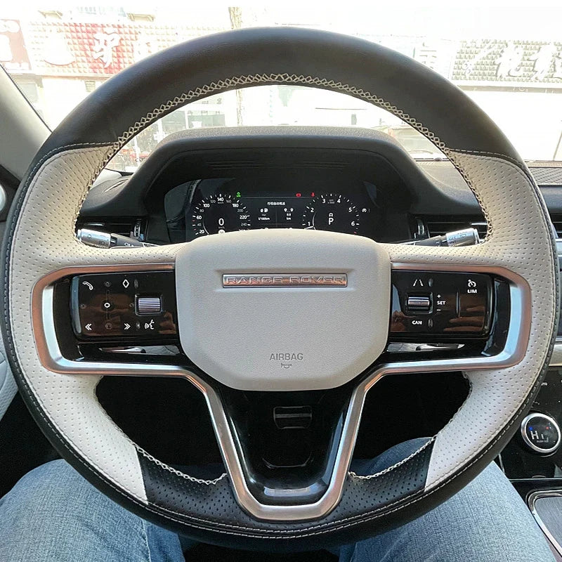 Land Rover Genuine Leather DIY Hand Sewing Steering Wheel Cover