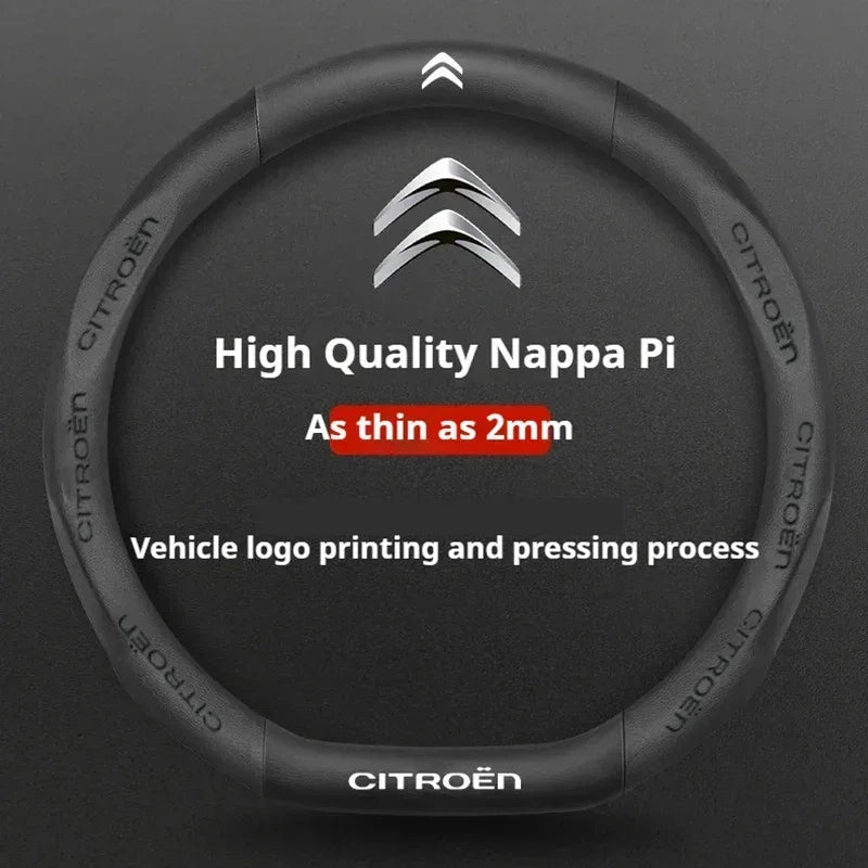 Citroen Leather Steering Wheel Cover
