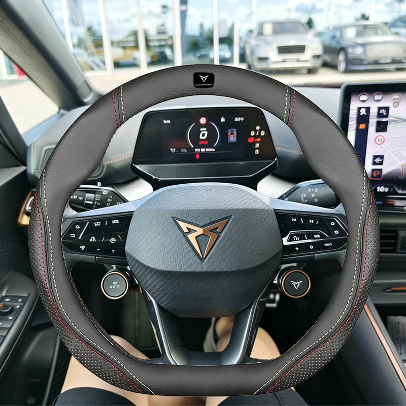 Cupra Suede & Leather Steering Wheel Cover