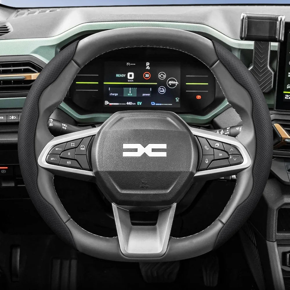 Dacia Breathable Leather Steering Wheel Cover