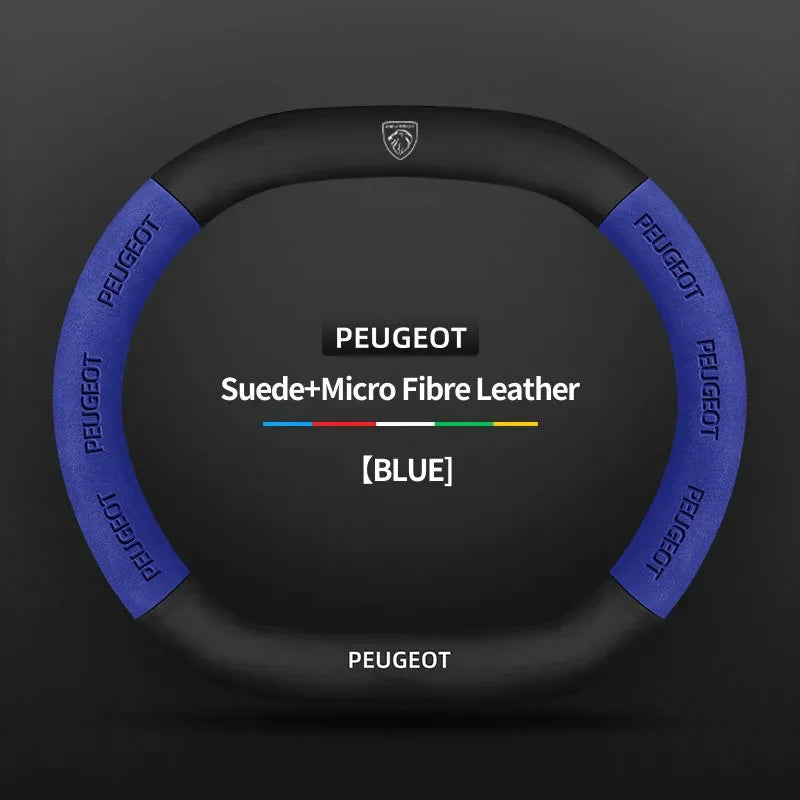 Peugeot 3008 5008 208 2008 Suede Steering Wheel Cover
