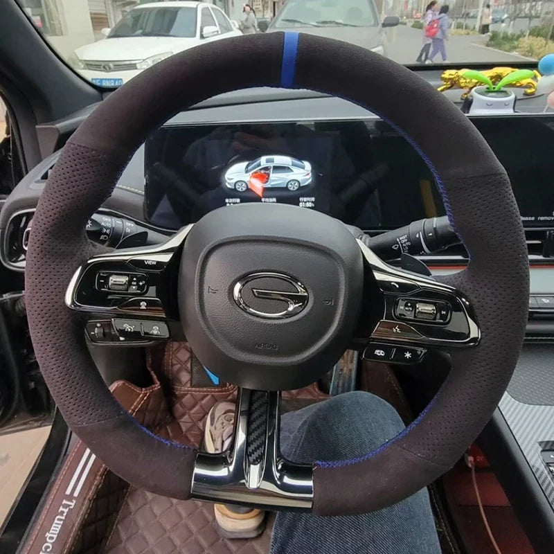 GAC Trumpchi Empow Orange Suede Steering Wheel Cover 2021-2024