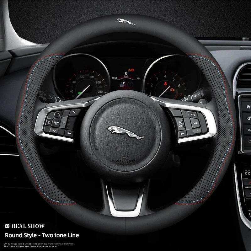 Jaguar Leather Steering Wheel Cover