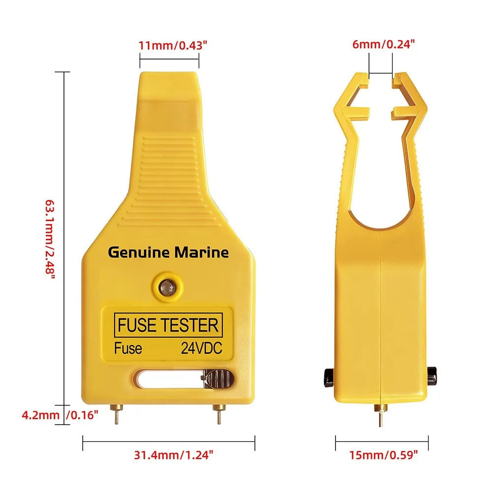 Car Multi-Functional Fuse Checker & Puller – 2-in-1 Fuse Tester Removal Tool