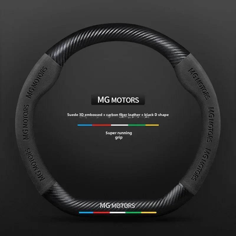 MG Carbon Fiber & Suede Steering Wheel Cover
