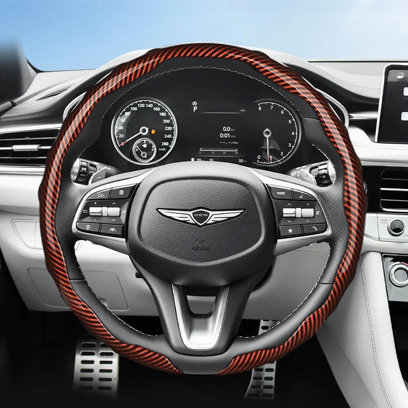 Genesis Carbon Fibre Snap-On Steering Wheel Cover