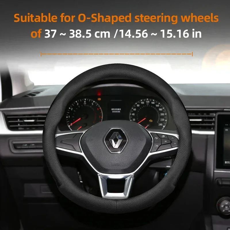Renault Ultra-Thin Breathable Leather Steering Wheel Cover