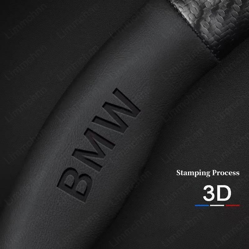 BMW 3D Carbon Fiber Leather Steering Wheel Cover