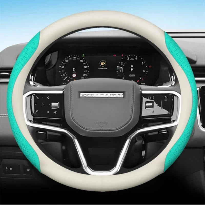 Land Rover Leather & Carbon Fiber Steering Wheel Cover