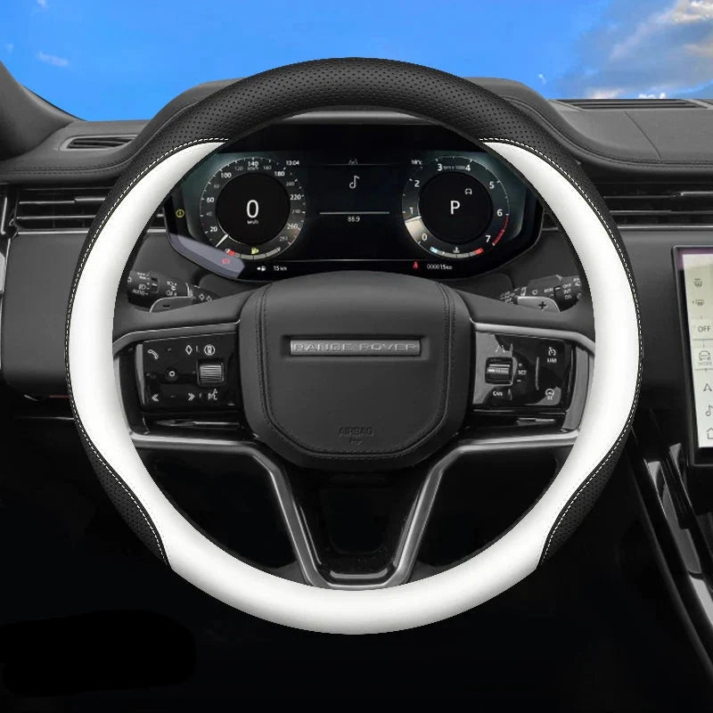 Land Rover Leather Breathable Steering Wheel Cover