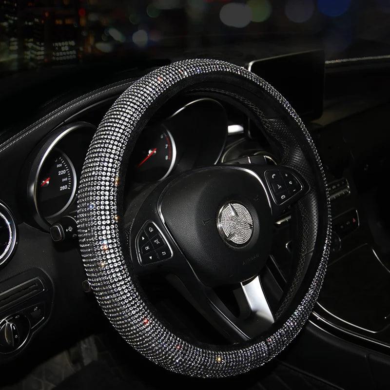 Rhinestone Diamond Bling Steering Wheel Cover