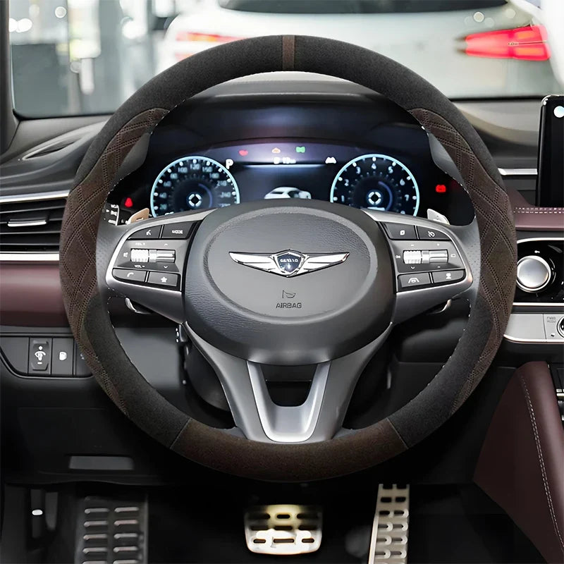Genesis Suede Steering Wheel Cover