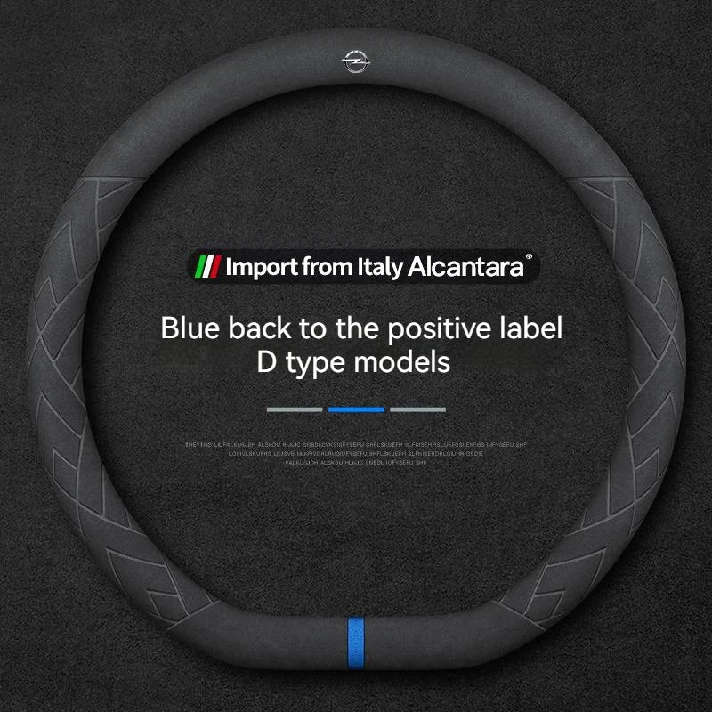 Opel Suede Leather Steering Wheel Cover