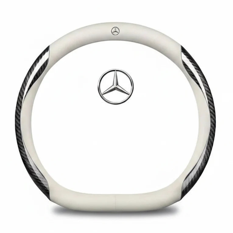 Mercedes Carbon Fiber Leather Steering Wheel Cover