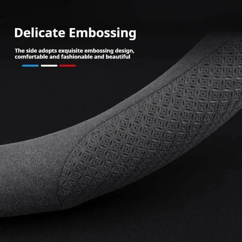 Ford Carbon Fiber Leather Steering Wheel Cover